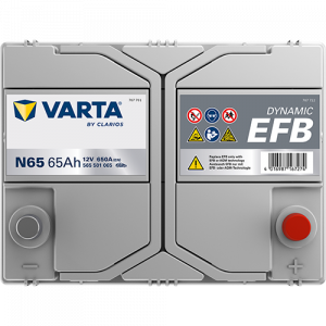 Аккумулятор Varta EFB N65 65 Ач обр. пол. 650A 232x173x225 (New)