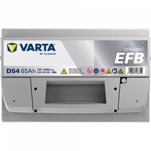 Аккумулятор Varta EFB D54 65 Ач обр. пол. низкий 650A 278x175x175 (New)