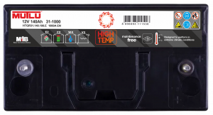 Аккумулятор Mutlu HIGH TEMP 31-1000 140Ah универс. пол. 1000A 328x171x241