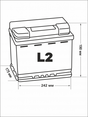 Аккумулятор Exide SF Sonic EFB L2 68 Ач обр. пол. 620А 242x175x190