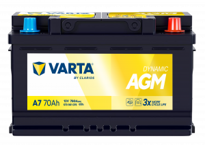 Аккумулятор VARTA DYNAMIC AGM А6 80Ач обр. пол. 800A 315x175x190
