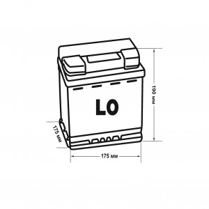 Аккумулятор AVTOPRIBOR LB 50 Ач обр. пол. низкий 500A 207x175x175
