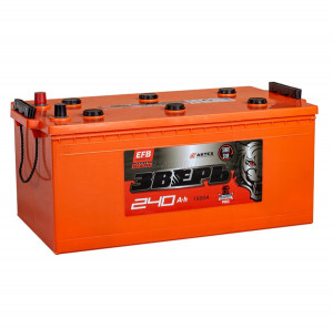 Аккумулятор ЗВЕРЬ EFB 240 Ач евро обр. пол. 1500А 518х274х237