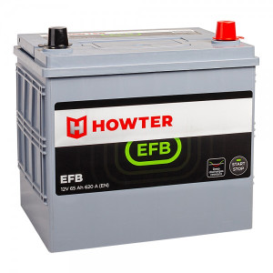 Аккумулятор HOWTER EFB 65 Ач 650А обр. пол. 232x173x220