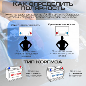 Аккумулятор AVTOPRIBOR 55 Ач обр. пол. 430A 237x128x220