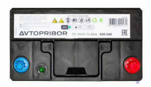 Аккумулятор AVTOPRIBOR 55 Ач обр. пол. 430A 237x128x220