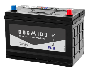 Аккумулятор BUSHIDO EFB 145D31L 100 Ач обр. пол. 900А 306x173x220