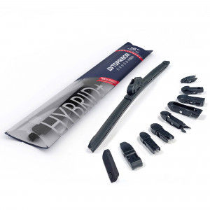 Щетка стеклоочистителя бескаркасная гибридная AVTOPRIBOR HYBRID+ (мульти 9 в 1) 450 мм 18"