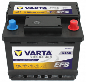 Аккумулятор Varta EFB LB1 54 Ач обр. пол. низкий 530A 207x175x175