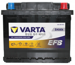 Аккумулятор Varta EFB LB1 54 Ач обр. пол. низкий 530A 207x175x175