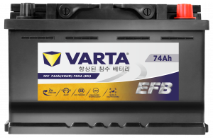 Аккумулятор Varta EFB LB3 7 Ач обр. пол. низкий 740A 278x175x175