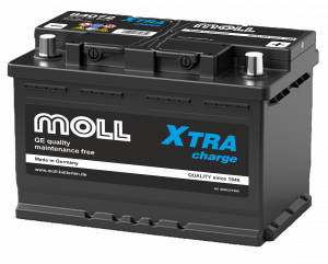 Аккумулятор MOLL XTRA CHARGE 72 Ач 720А обр. пол. низкий 278х175х175