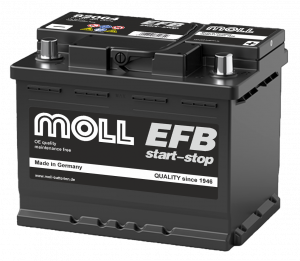 Аккумулятор MOLL EFB 64 Ач 620А обр. пол. 242х175х190