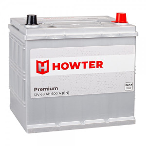 Аккумулятор HOWTER Premium D23 68 Ач 600А обр. пол. 232x173x220