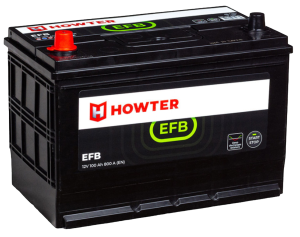 Аккумулятор HOWTER EFB D31 100 Ач прям. пол. 800А 306x173x220