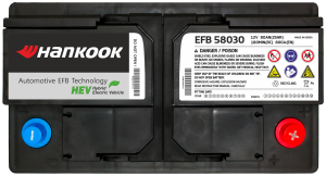 Аккумулятор HANKOOK EFB Start-Stop 80 Ач обр. пол. 800A 315x1705x190