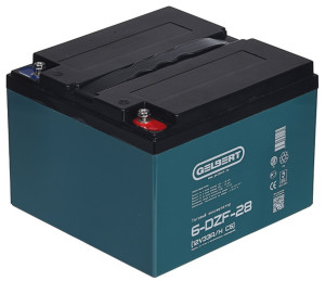 Тяговый аккумулятор Gelbert 6-DZF-28 (12V33A/H C5) обр. пол 175х165х125