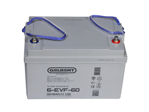 Тяговый аккумулятор Gelbert 6-EVF-60 (12V64A/H C5) прям. пол 262х265х169