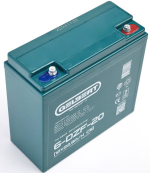Тяговый аккумулятор Gelbert 6-DZF-20 (12V22.5A/H C5) прям. пол 180х75х170
