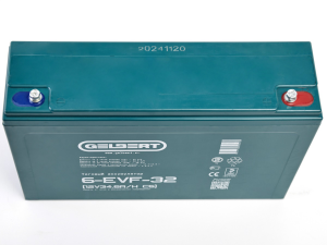 Тяговый аккумулятор Gelbert 6-EVF-32 (12V34.6A/H C5) прям. пол 165х75х170