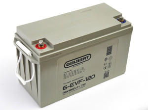 Тяговый аккумулятор Gelbert 6-EVF-120 (12V126A/H C5) прям. пол 407х170х210