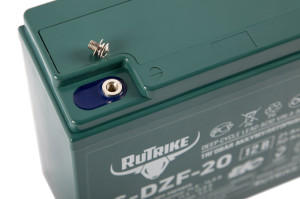 Тяговый аккумулятор RuTrike 6-DZF-20 (12V20A/H C3) обр. пол 180х76х170