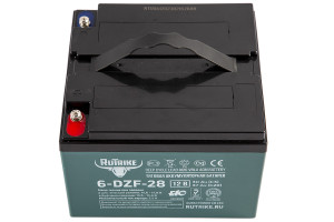 Тяговый аккумулятор RuTrike 6-DZF-28 (12V28A/H C3) обр. пол 175х165х125