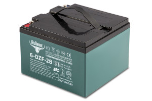 Тяговый аккумулятор RuTrike 6-DZF-28 (12V28A/H C3) обр. пол 175х165х125