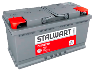 Аккумулятор STALWART Drive 90 Ач обр. пол. 770А 353x175x190