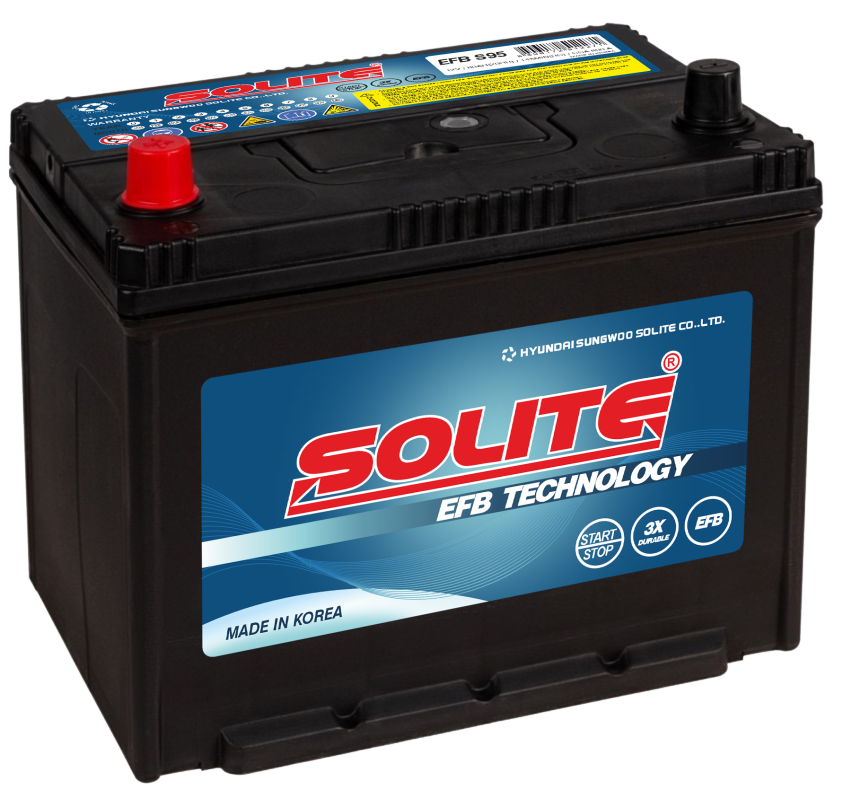 Аккумулятор Solite EFB Blue S95 80 Ач прям. пол. 800A 260x172x220