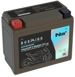 Аккумулятор BUSHIDO NaCRYB20 Pro Натрий-ионный 18Ач 360A прям. пол. 177x88x155 YT20L-4
