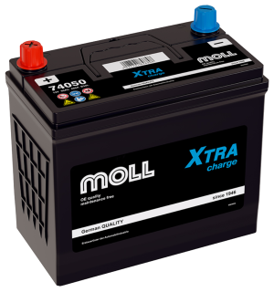 Аккумулятор MOLL XTRA CHARGE Asia 50 Ач 460А обр. пол. 237х128х225 станд.кл