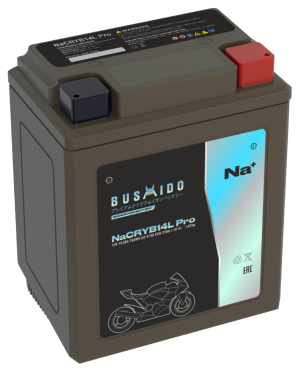 Аккумулятор BUSHIDO NaCRYB14L Pro Натрий-ионный 13,5Ач 270A обр. пол. 132x88x163 YTX14AHL-BS