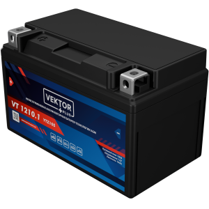 Аккумулятор для мототехники VEKTOR+ AGM VT1210.1 10Ач 190A прям. пол. 150x86x94 (YTZ10S)