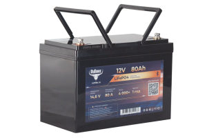Тяговый аккумулятор RuTrike LiFePO4 12V 80Ah 80 AWh прям. пол 305х166х225