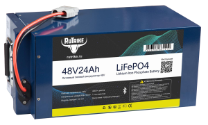 Тяговый аккумулятор RuTrike LiFePO4 48V 24Ah 30 AWh прям. пол 293x158x183