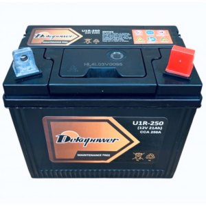Аккумулятор для газонокосилок DEKA POWER U1R - 250 21 Ач обр. пол. 250А 197х130х185