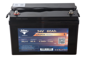 Тяговый аккумулятор RuTrike LiFePO4 24V 60Ah 80 AWh прям. пол 331х172х232