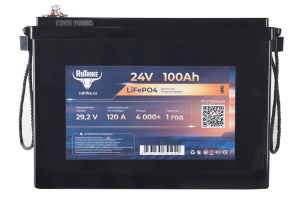 Тяговый аккумулятор RuTrike LiFePO4 24V 100Ah 120 AWh обр. пол 383х194х263