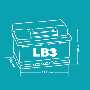 Аккумулятор BUSHIDO EFB LB3 70 Ач обр. пол. низкий 690А 278x175x175